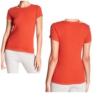 Pam & Gela Destroyed Cree Neck Tee